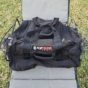 SOFTRUNK Cargo Bag Large Durable Canvas Black Duffle Bag 22x16"x12"